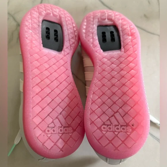 Adidas Velosamba vegan leather cycling shoes size 9 womens, gray lucid fuchsia - Picture 7 of 9